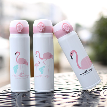 Flamingo Theme Fashion Edelstahl Wasserflasche